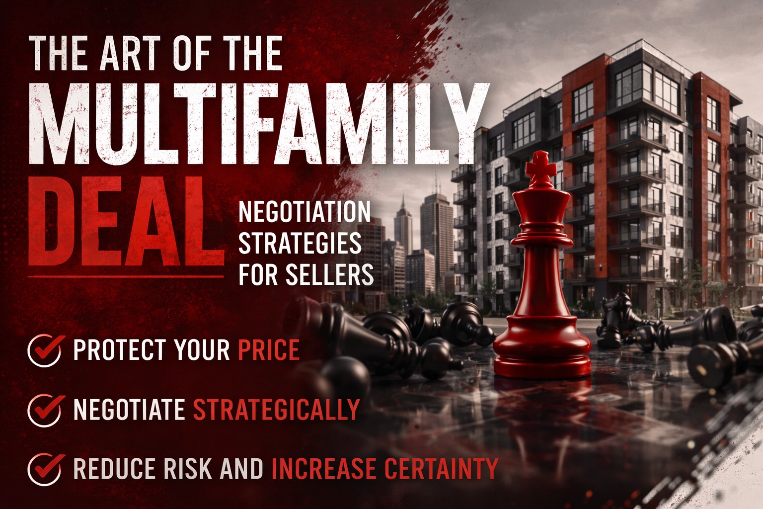 Multifamily negotiation tactics for sellers - apartment building deal strategy